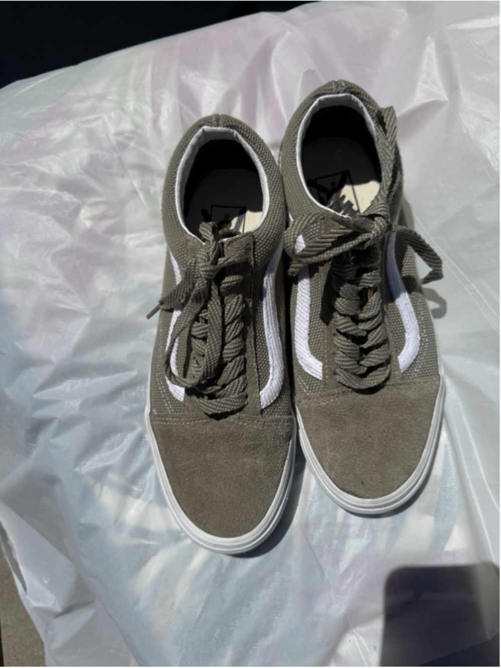 Vans Old Skool Suede Texture Overland Trek Green Women’s Size 8.5 New